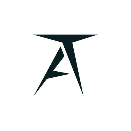 Initial letter logo at logo or ta logo design templateのイラスト素材