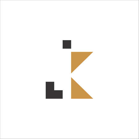 Initial letter jk logo or kj logo vector design templateのイラスト素材