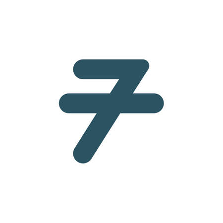 Initial letter tf or ft vector design template