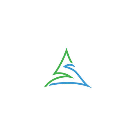 Initial letter as logo or sa logo vector design templateのイラスト素材