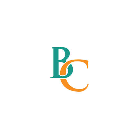 Initial letter bc logo or cb logo vector design templateのイラスト素材