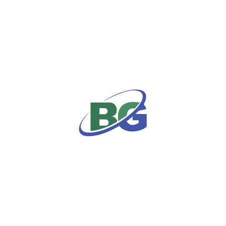 Initial letter bg logo or gb logo vector design templateのイラスト素材