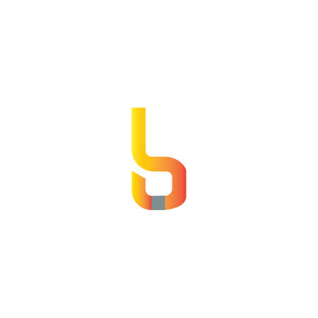 Initial letter bh logo or hb logo vector design templateのイラスト素材
