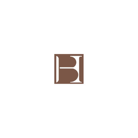 Initial letter bh logo or hb logo vector design templateのイラスト素材