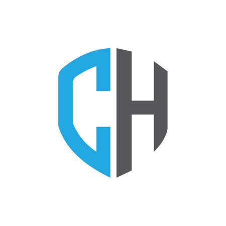Initial letter ch logo or hc logo vector design templateのイラスト素材