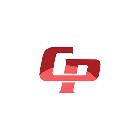 Initial letter cp logo or pc logo vector design templateのイラスト素材