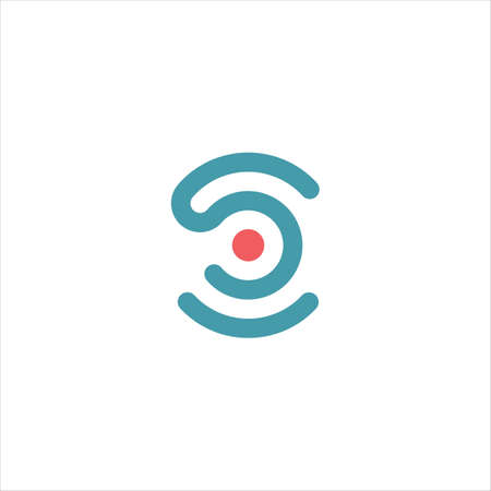 Initial letter cs logo or sc logo vector design templateのイラスト素材