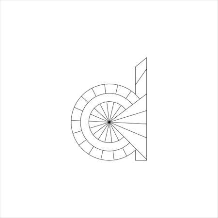 Initial letter dc logo or cd logo vector design templateのイラスト素材