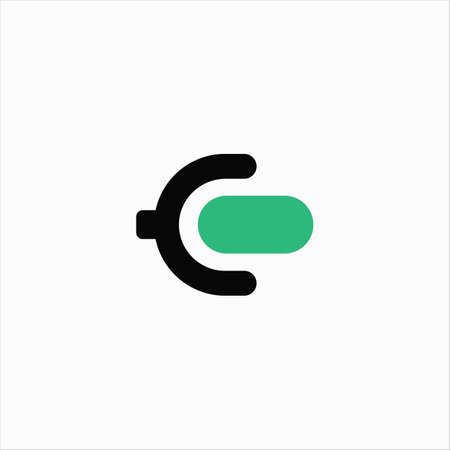 Initial letter ec logo or ce logo vector design templateのイラスト素材