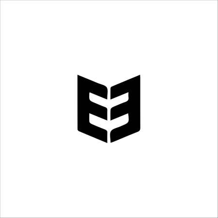 Initial letter e logo or ee logo vector design templateのイラスト素材