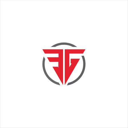 Initial letter eg logo or ge logo vector design templateのイラスト素材