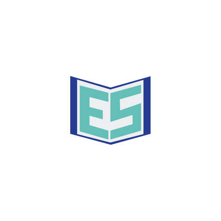 Initial letter es logo or se logo vector design templateのイラスト素材