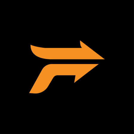 Initial letter f logo or ff logo vector design templateのイラスト素材