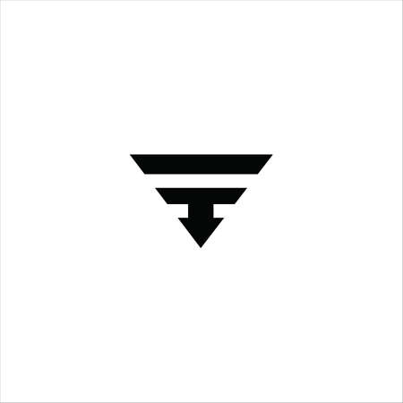 Initial letter f logo or ff logo vector design templateのイラスト素材