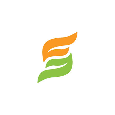 Initial letter f logo or ff logo vector design templateのイラスト素材