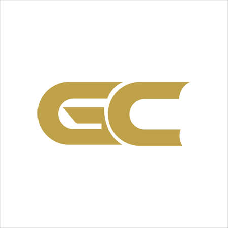 Initial letter gc logo or cg logo vector design templateのイラスト素材