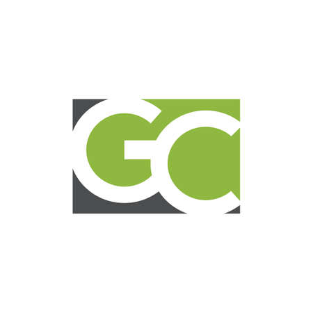 Initial letter gc logo or cg logo vector design templateのイラスト素材