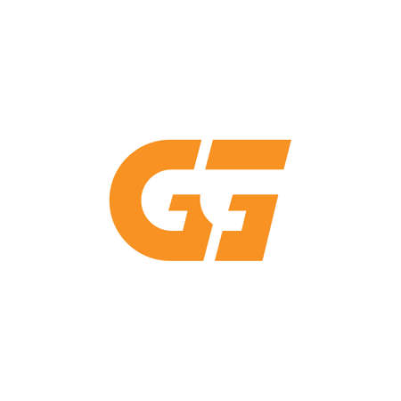 Initial letter g logo or gg logo vector design templateのイラスト素材