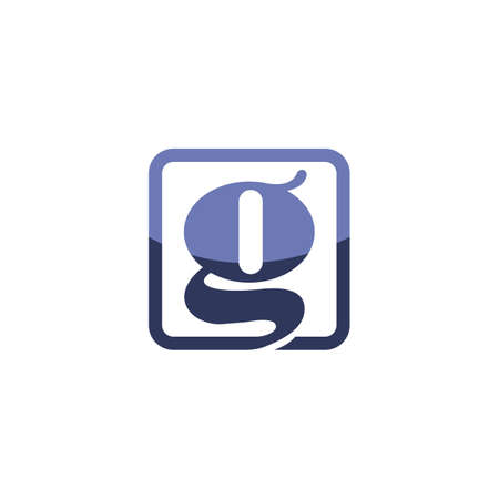 Initial letter g logo or gg logo vector design templateのイラスト素材