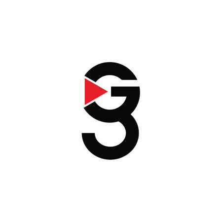 Initial letter g logo or gg logo vector design templateのイラスト素材