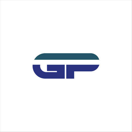 Initial letter gp logo or pg logo vector design templateのイラスト素材