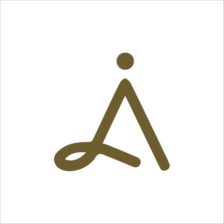 Initial letter ja logo or aj logo vector design templateのイラスト素材