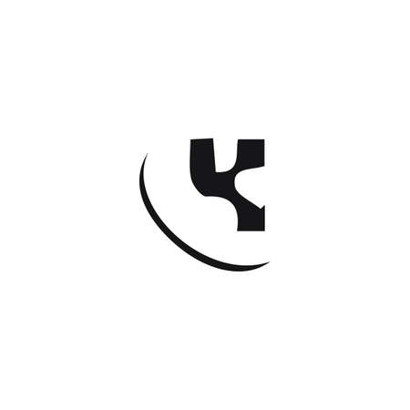 Initial letter k logo or kk logo vector design templateのイラスト素材