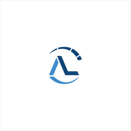 Initial letter la logo or al logo vector design templateのイラスト素材