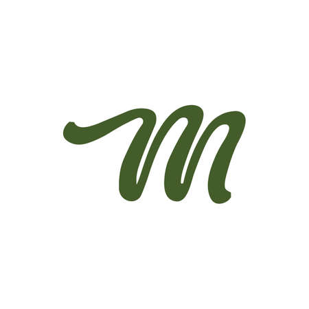 Initial letter m logo or mm logo vector design templateのイラスト素材