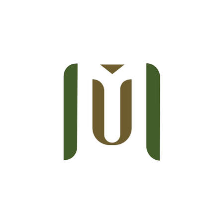 Initial letter m logo or mm logo vector design templateのイラスト素材