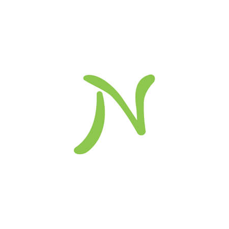 Initial letter nv logo or vn logo vector design templateのイラスト素材