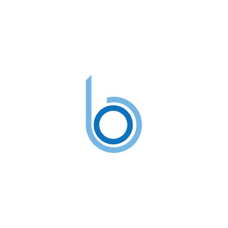 Initial letter ob logo or bo logo vector design templateのイラスト素材