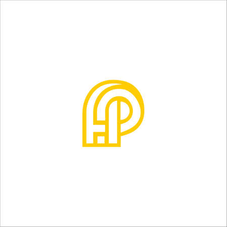 Initial letter p logo or pp logo vector design templateのイラスト素材