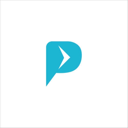 Initial letter p logo or pp logo vector design templateのイラスト素材