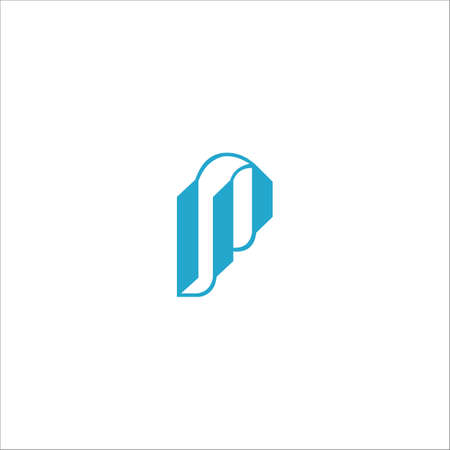 Initial letter p logo or pp logo vector design templateのイラスト素材