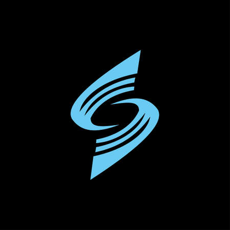 Initial letter s logo or ss logo vector design template