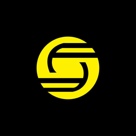 Initial letter s logo or ss logo vector design templateのイラスト素材