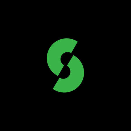 Initial letter s logo or ss logo vector design templateのイラスト素材