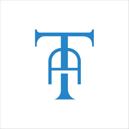 Initial letter ta logo or at logo vector design templateのイラスト素材