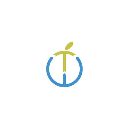 Initial letter wt logo or tw logo vector design templateのイラスト素材