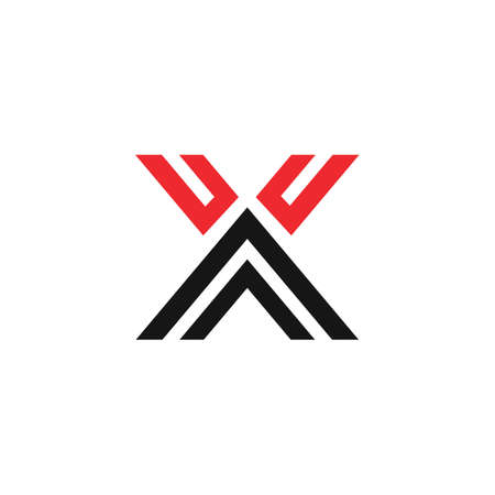 Initial letter x logo or xx logo vector design templateのイラスト素材
