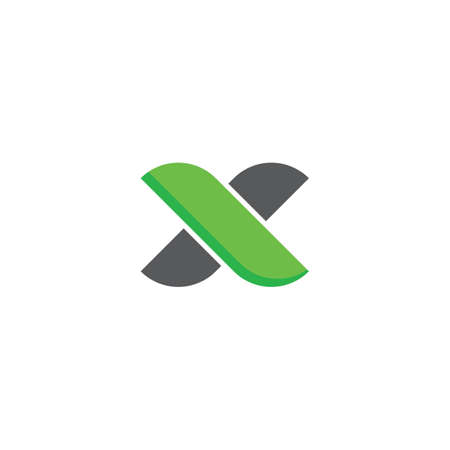 Initial letter x logo or xx logo vector design templateのイラスト素材