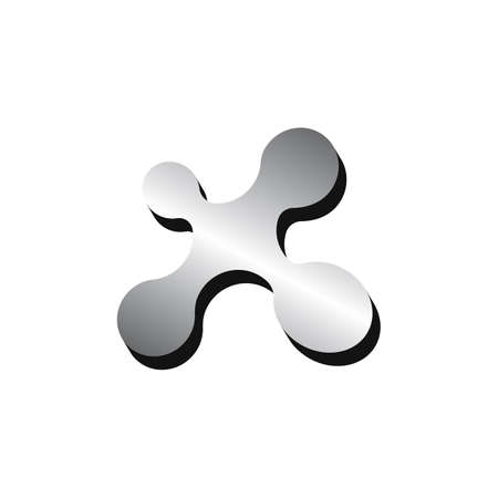 Initial letter x logo or xx logo vector design templateのイラスト素材