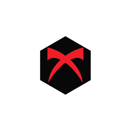 Initial letter x logo or xx logo vector design templateのイラスト素材