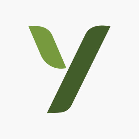 Initial letter y logo or yy logo vector design templateのイラスト素材