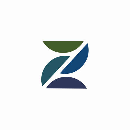 Initial letter z logo or zz logo vector design templateのイラスト素材