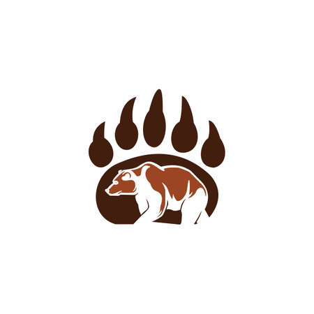 Animal bears logo vector design templateのイラスト素材