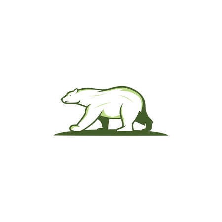 Animal bears logo vector design templateのイラスト素材