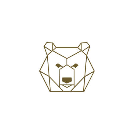 Animal bears logo vector design templateのイラスト素材