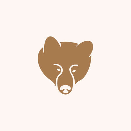 Animal bears logo vector design templateのイラスト素材